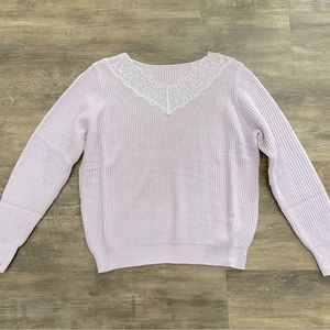 Lilac Lace Sweater